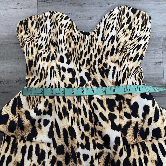 Finders Keepers Leopard Peplum Romper Size XS EUC - Picture 7 of 8
